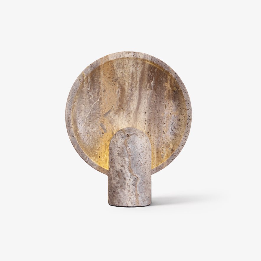 Dune Travertine Stone Table Lamp