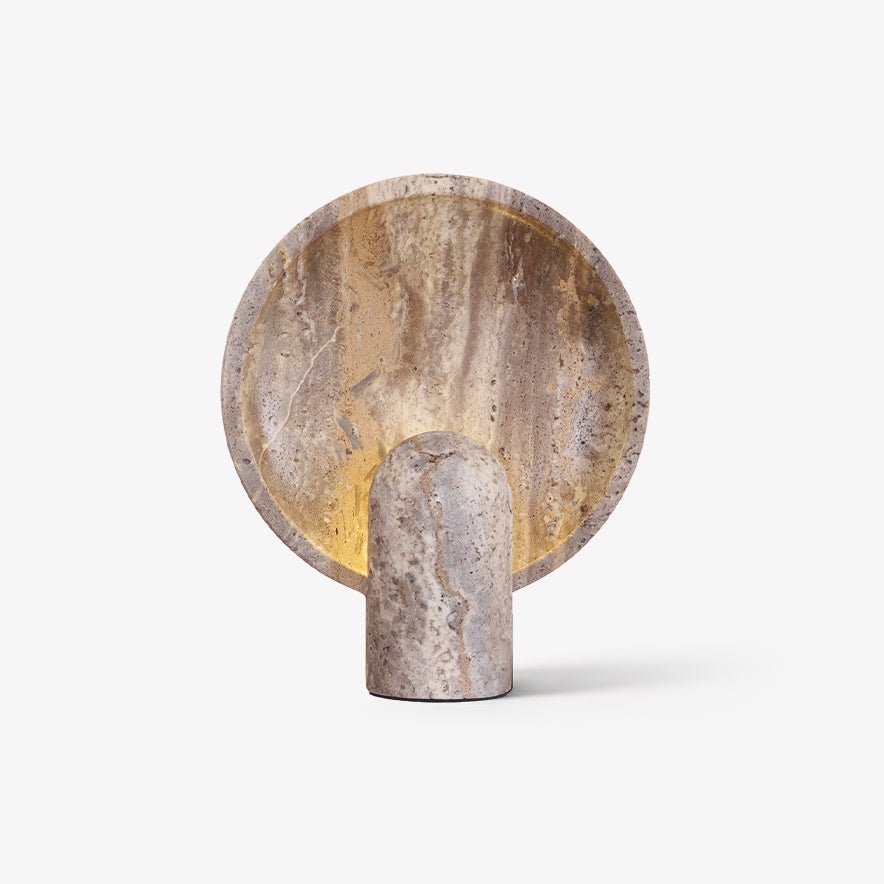 Dune Travertine Stone Table Lamp