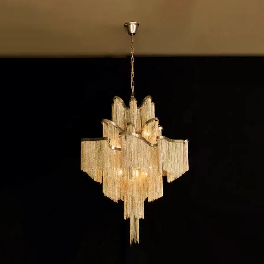 Marilyn Vintage Metal Gold Silver Pendant Light Bedroom Living Room
