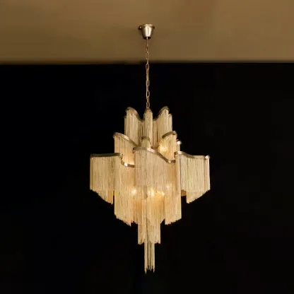 Marilyn Vintage Metal Gold Silver Pendant Light Bedroom Living Room