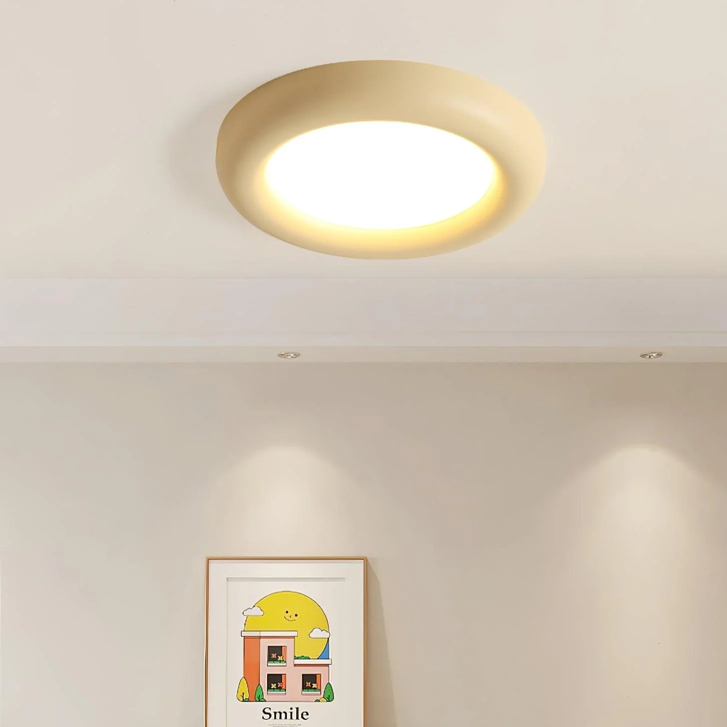 Quinn Modern Round LED Acrylic Ceiling Light Bedroom Living Room