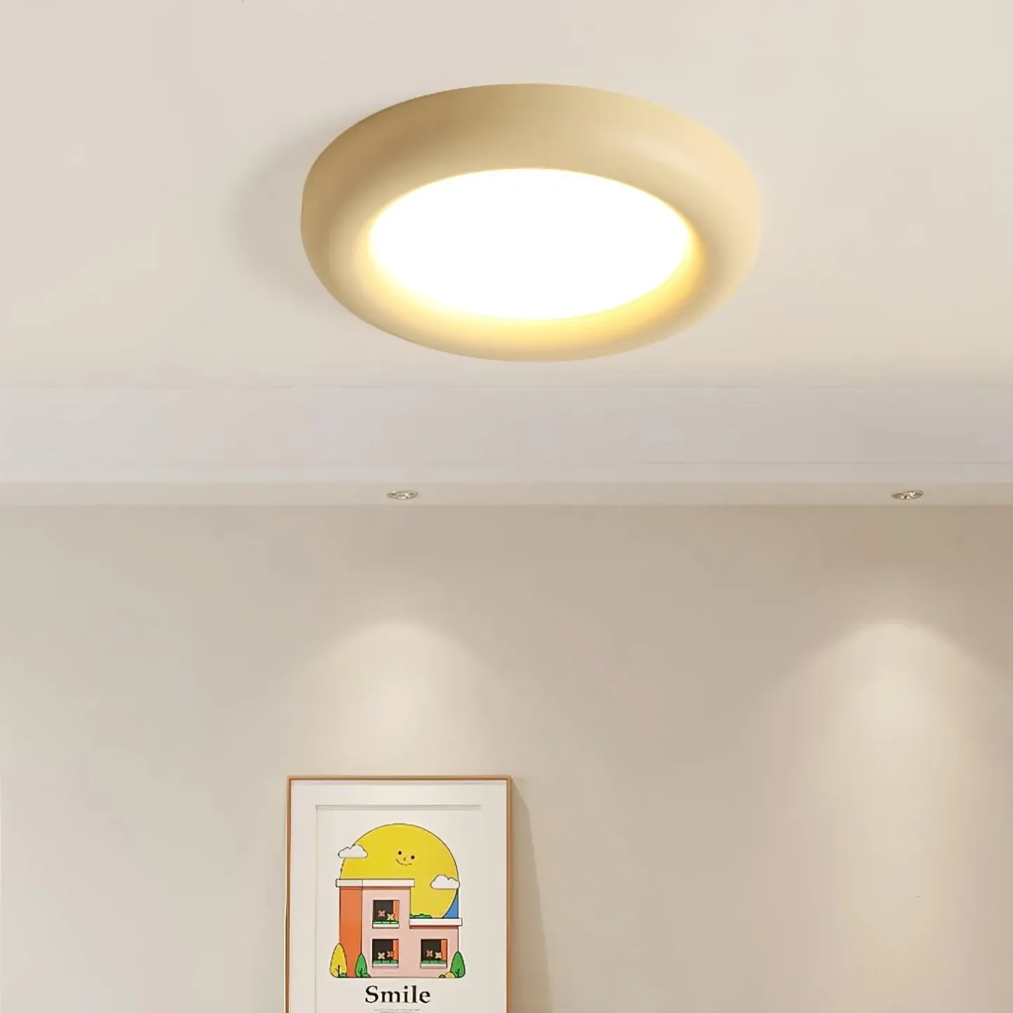 Quinn Modern Round LED Acrylic Ceiling Light Bedroom Living Room