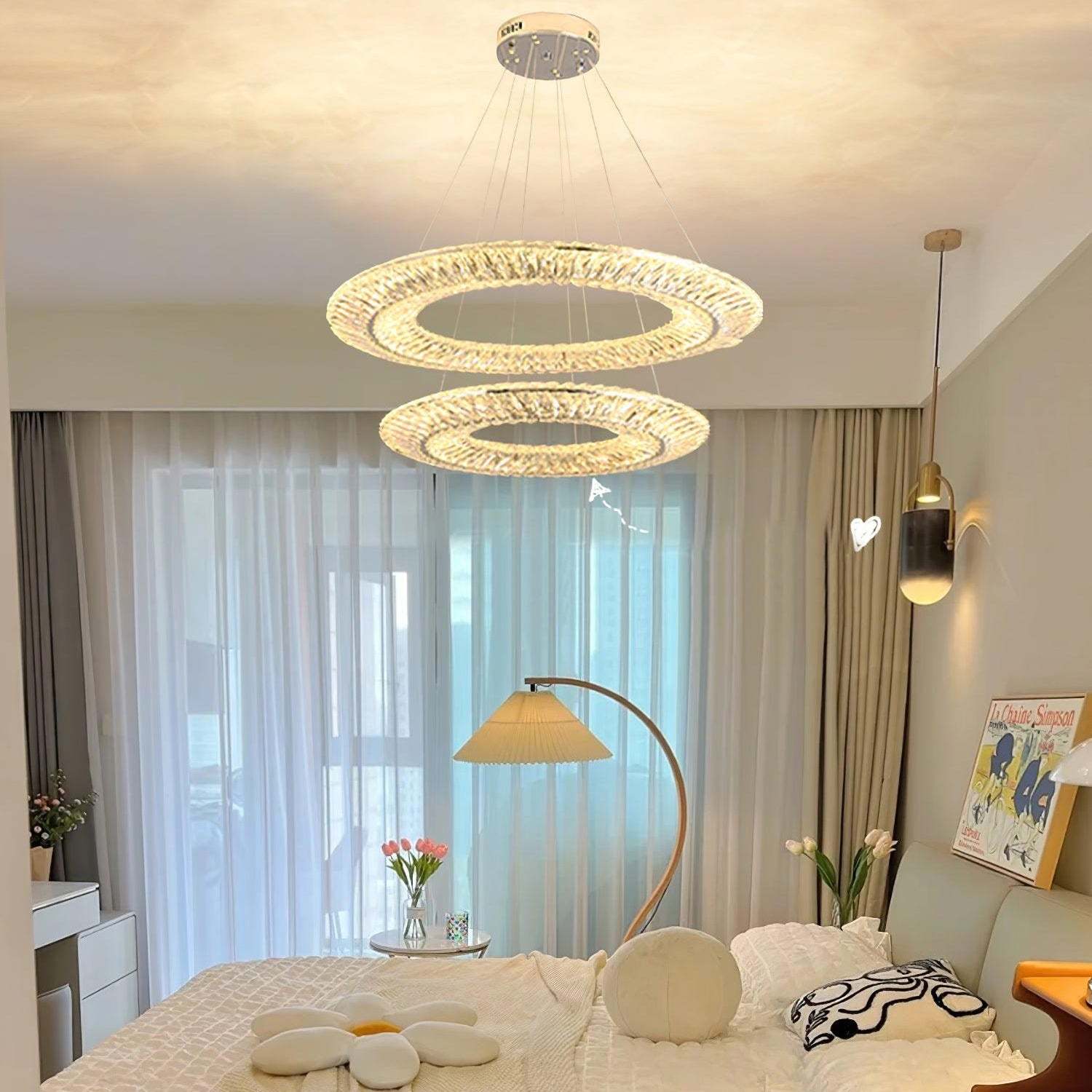 Verona Crystal Ring Chandelier