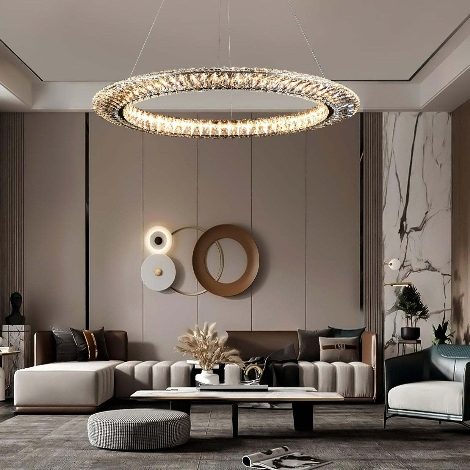 Verona Crystal Ring Chandelier