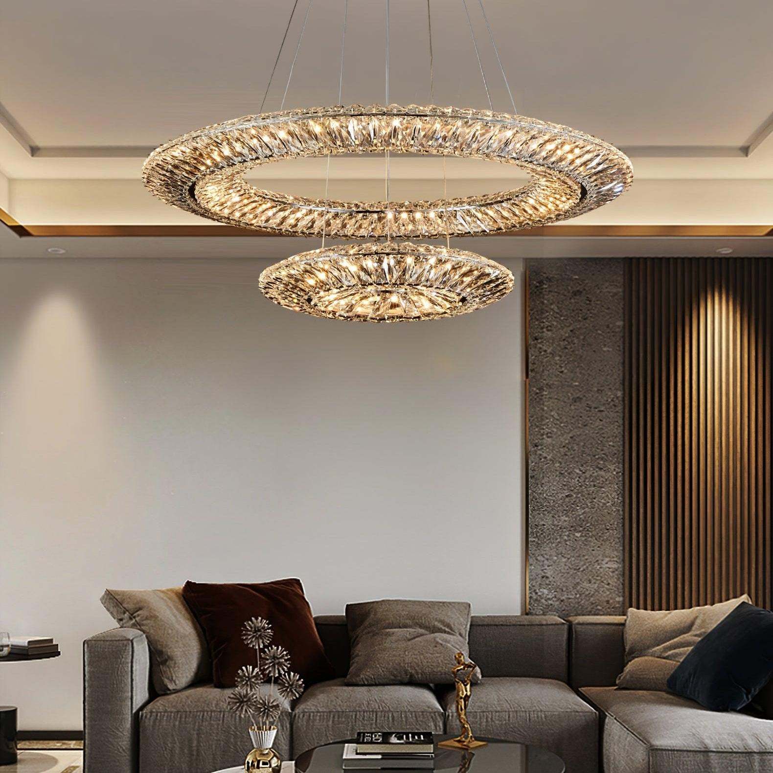 Verona Crystal Ring Chandelier