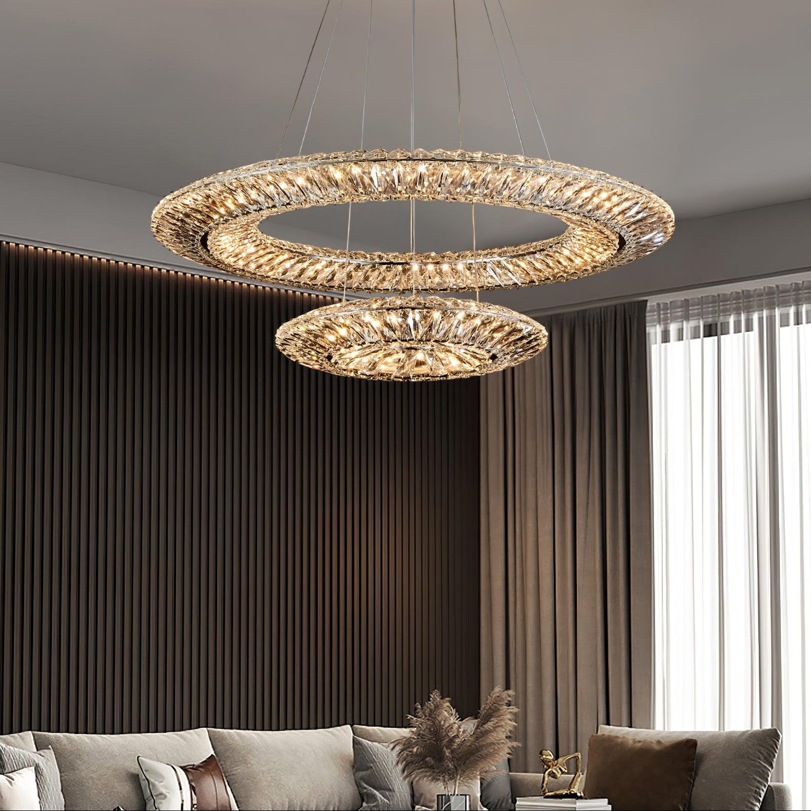 Verona Crystal Ring Chandelier