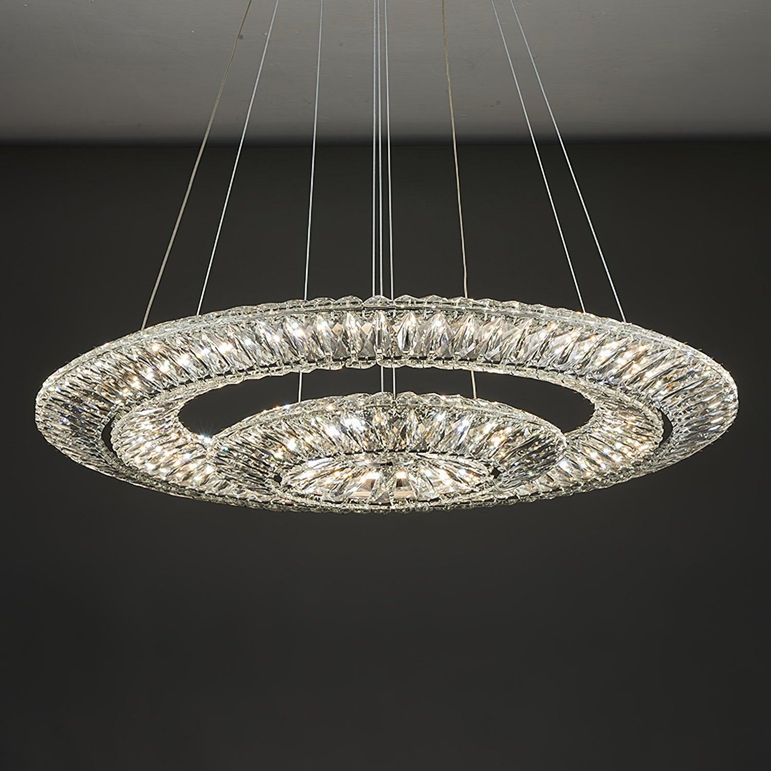 Verona Crystal Ring Chandelier