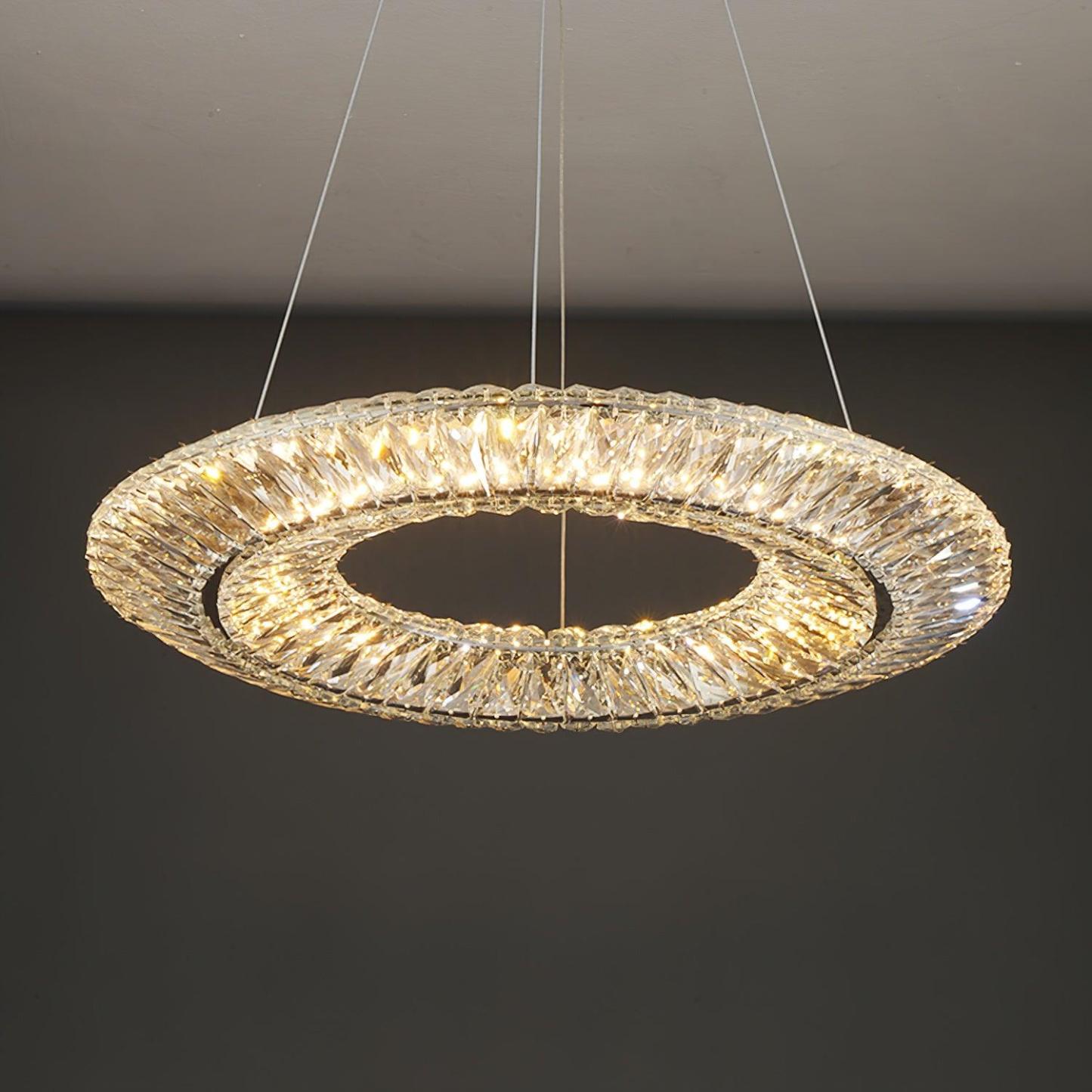 Verona Crystal Ring Chandelier