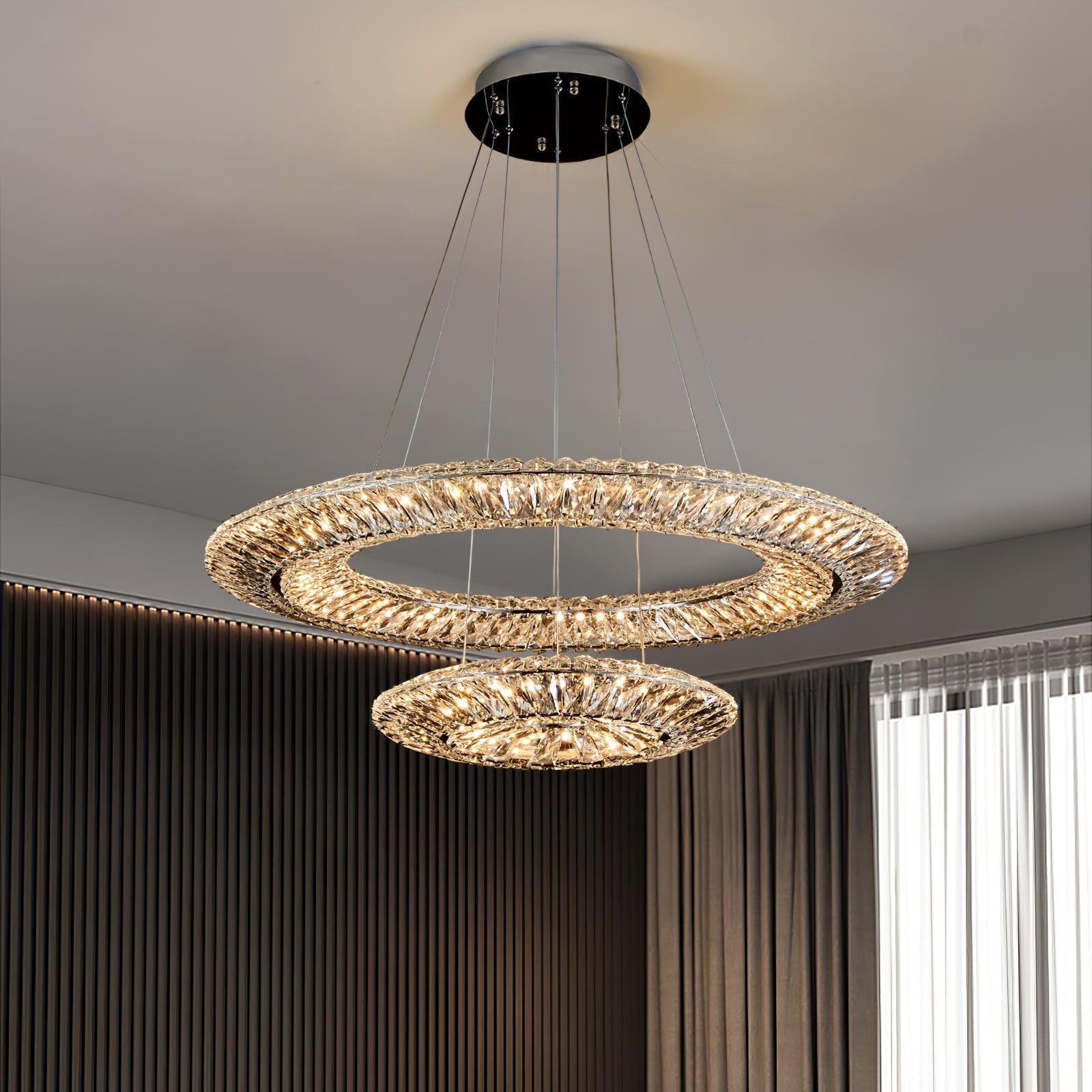 Verona Crystal Ring Chandelier