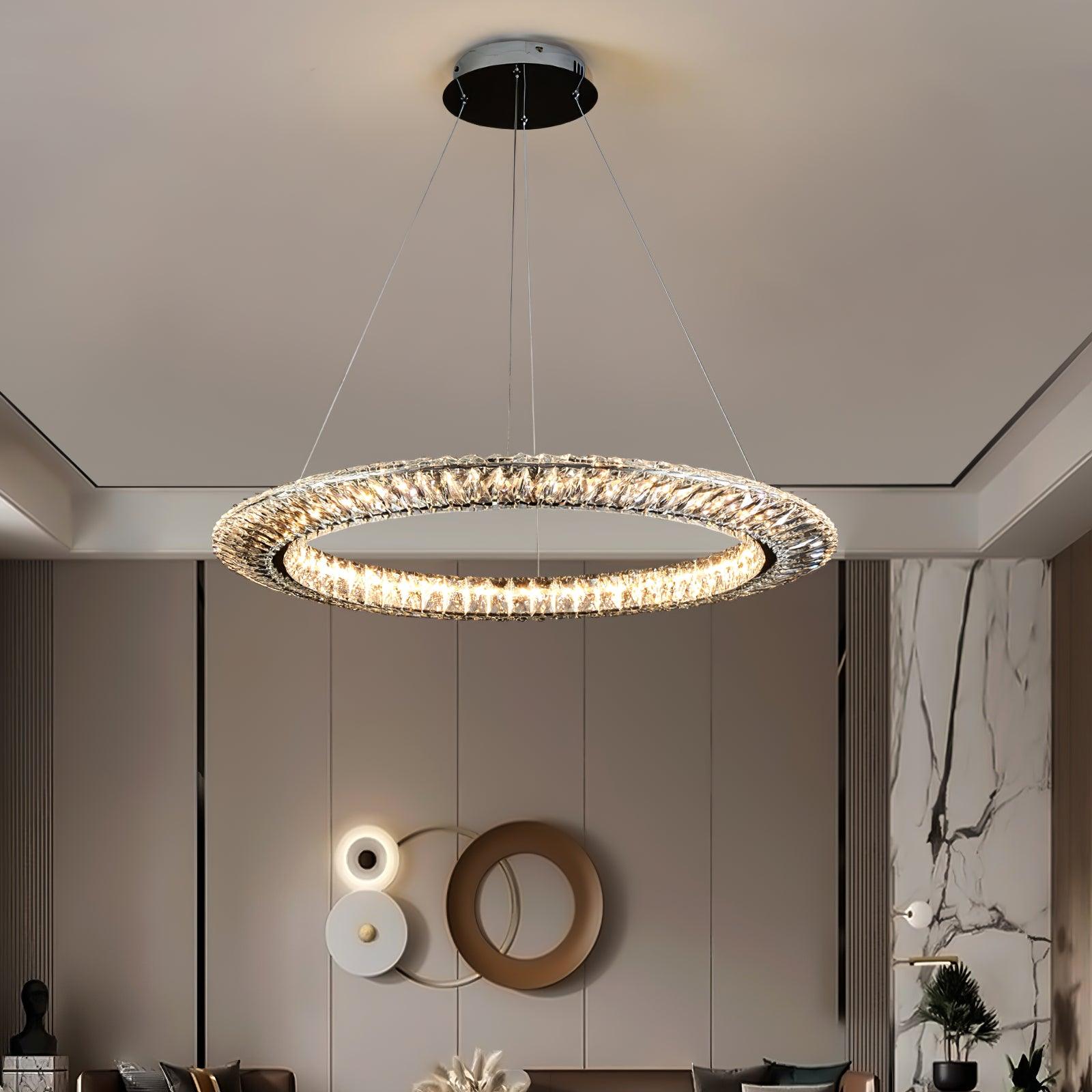 Verona Crystal Ring Chandelier
