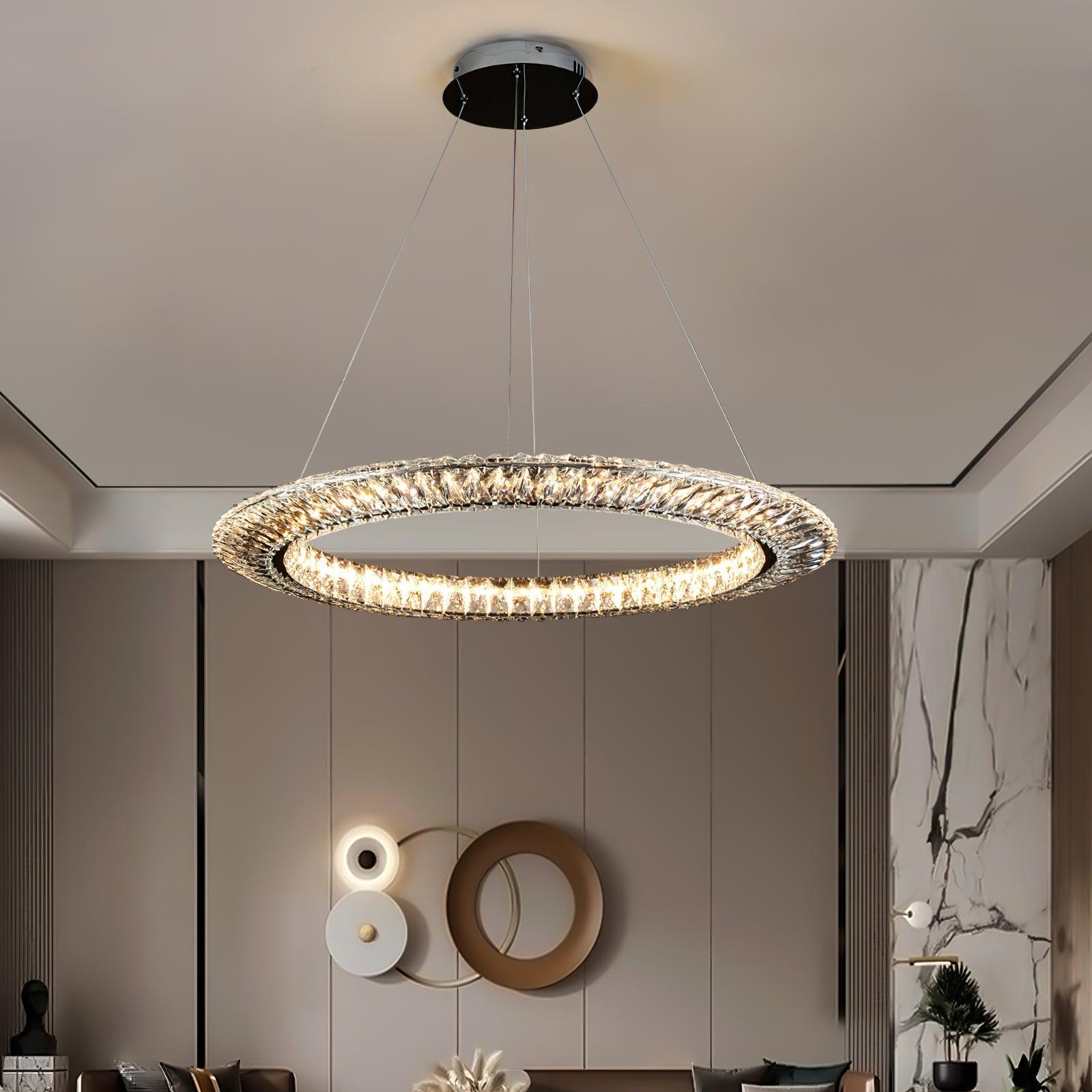 Verona Crystal Ring Chandelier