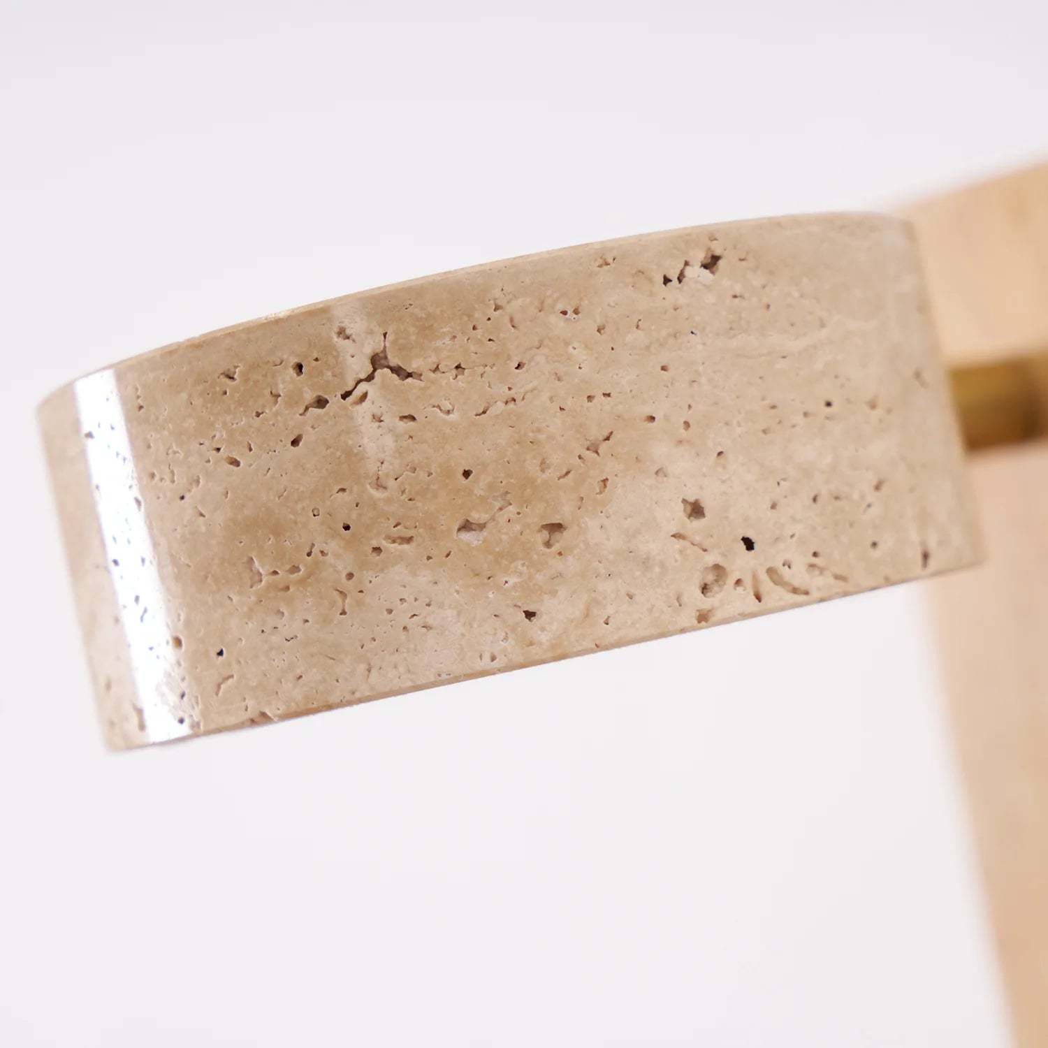 Hakka Wood & Travertine Wall Lamp