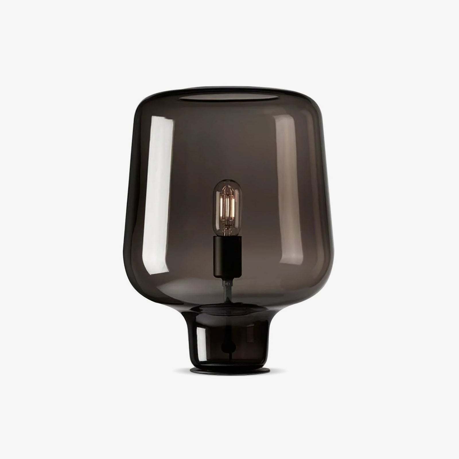 Axis Industrial Smoked Glass Table Lamp