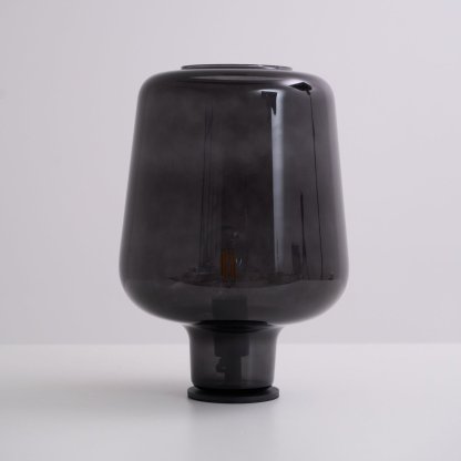 Axis Industrial Smoked Glass Table Lamp