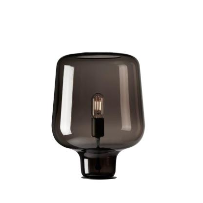 Axis Industrial Smoked Glass Table Lamp