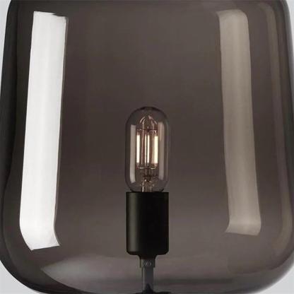 Axis Industrial Smoked Glass Table Lamp