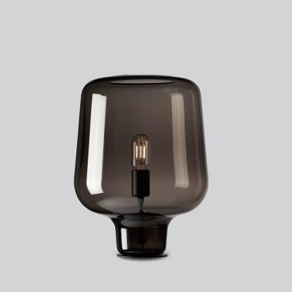 Axis Industrial Smoked Glass Table Lamp