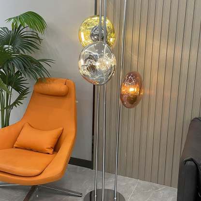Verona Lava Multicolor Glass Floor Lamp