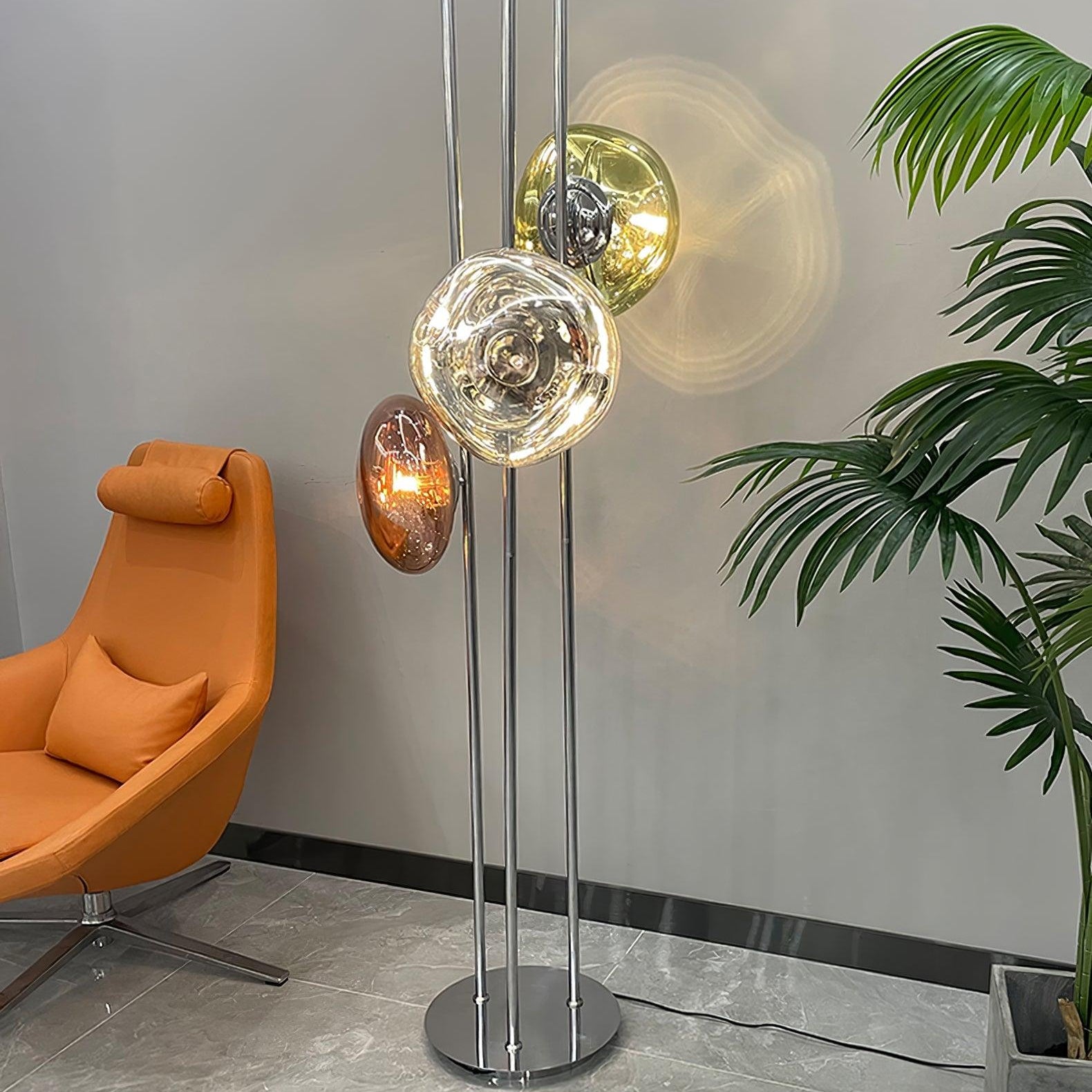 Verona Lava Multicolor Glass Floor Lamp