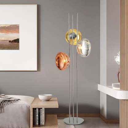 Verona Lava Multicolor Glass Floor Lamp