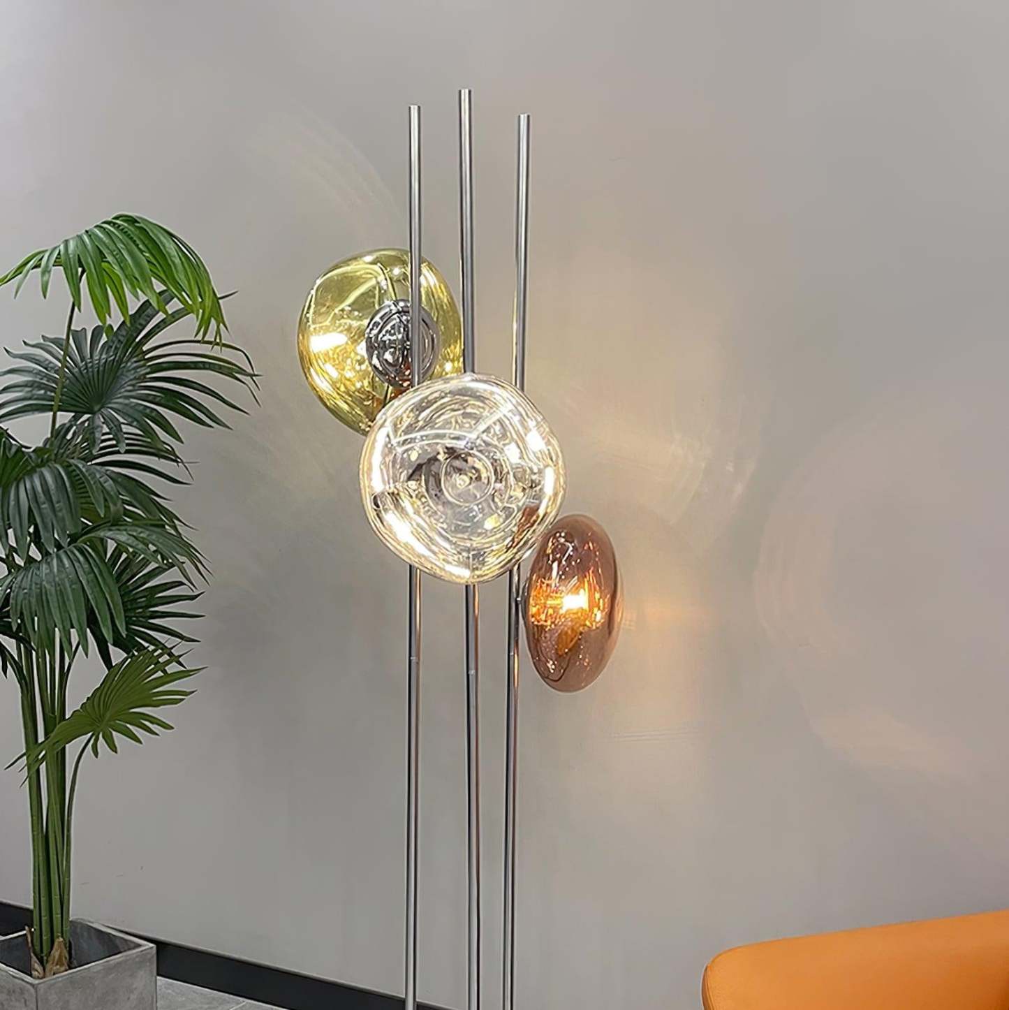 Verona Lava Multicolor Glass Floor Lamp