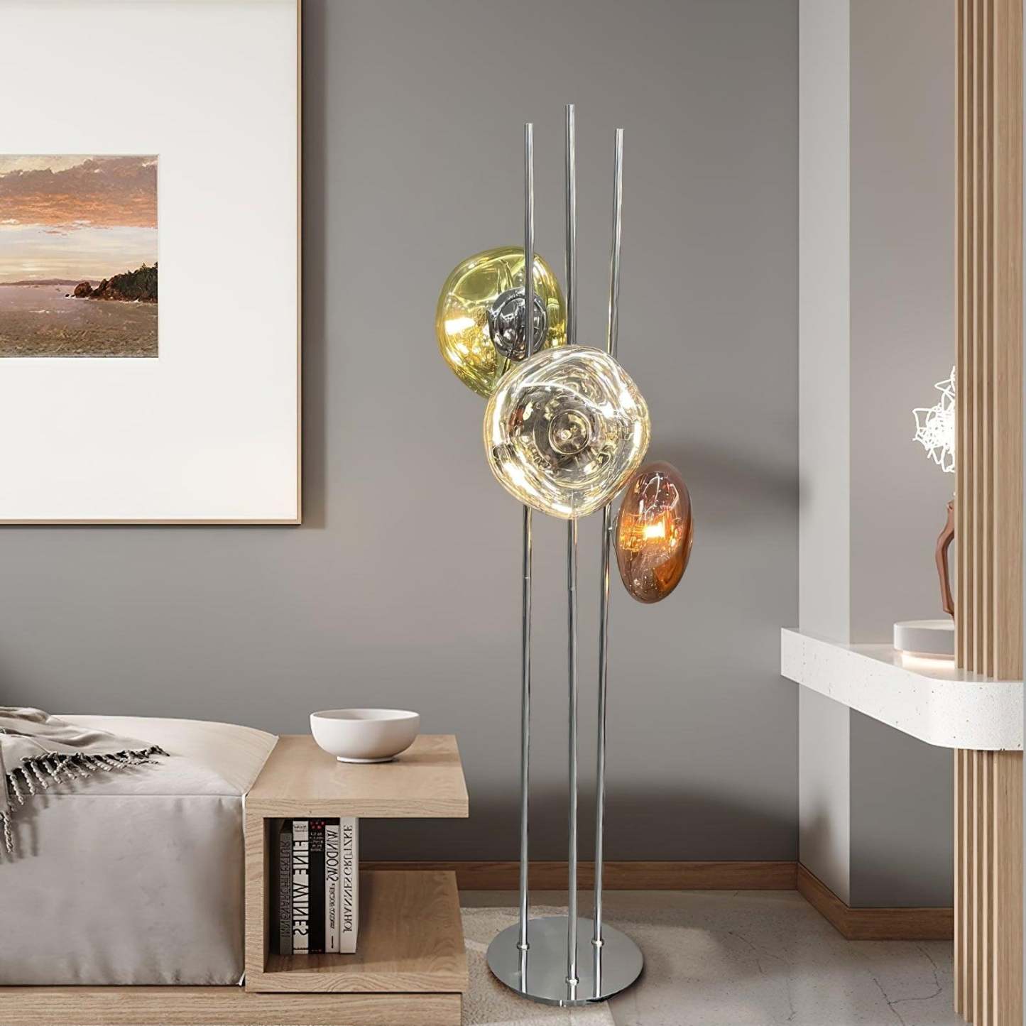 Verona Lava Multicolor Glass Floor Lamp