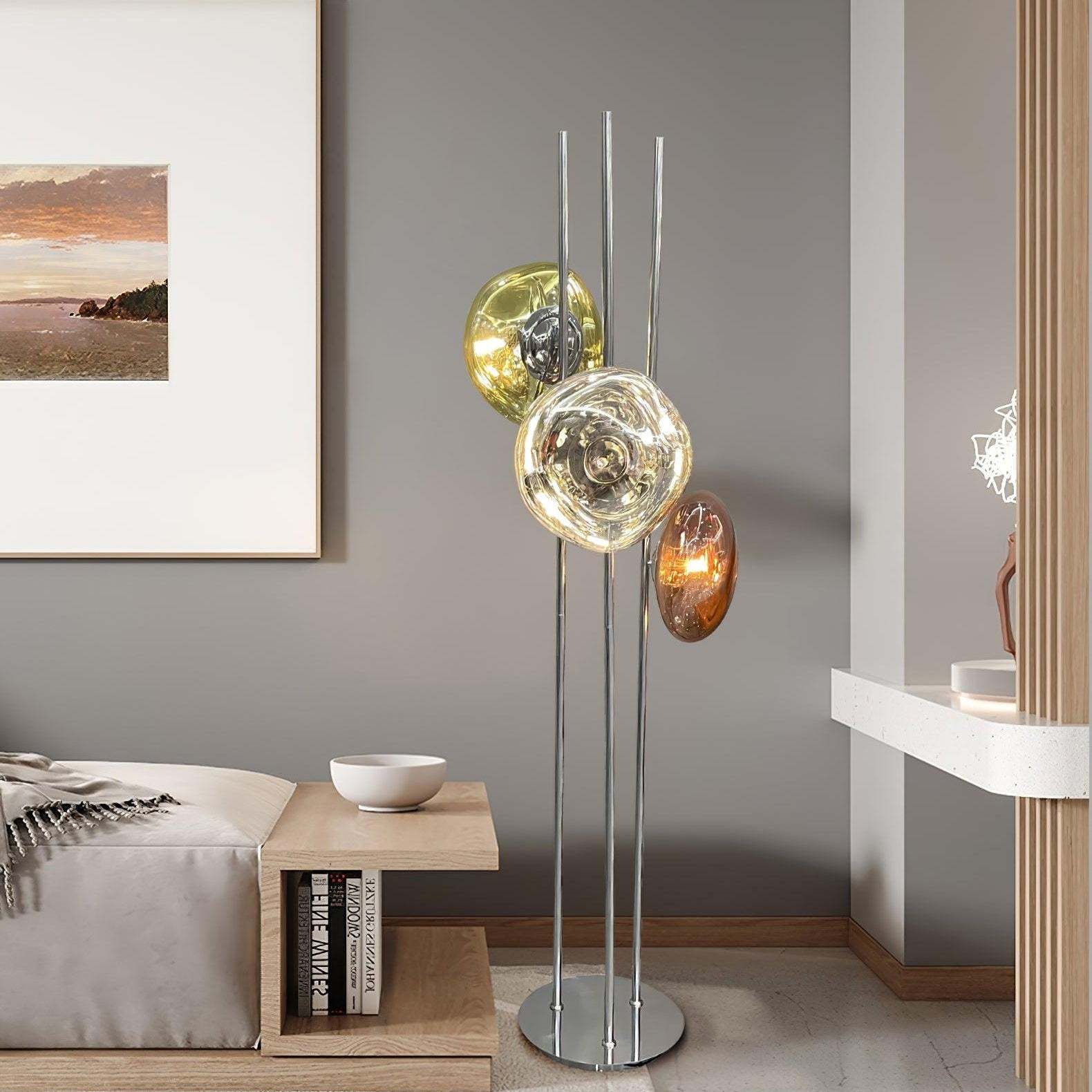 Verona Lava Multicolor Glass Floor Lamp