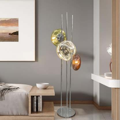 Verona Lava Multicolor Glass Floor Lamp