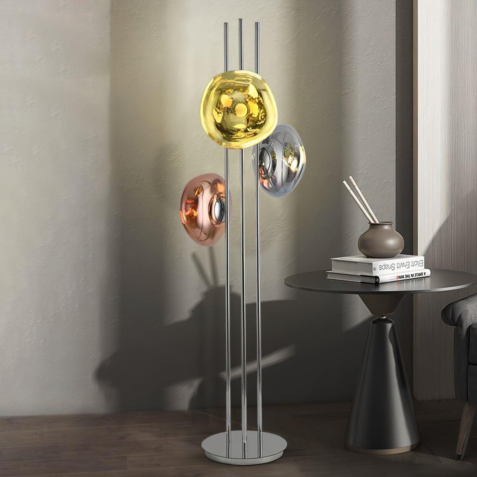Verona Lava Multicolor Glass Floor Lamp