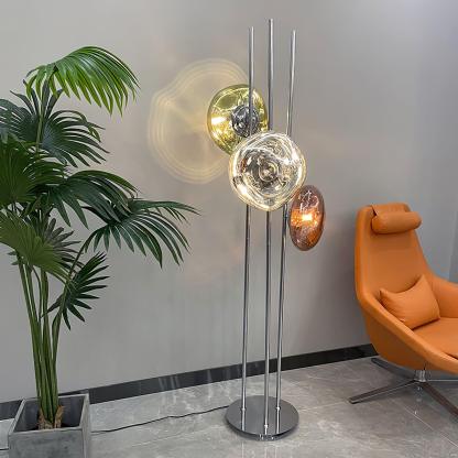 Verona Lava Multicolor Glass Floor Lamp