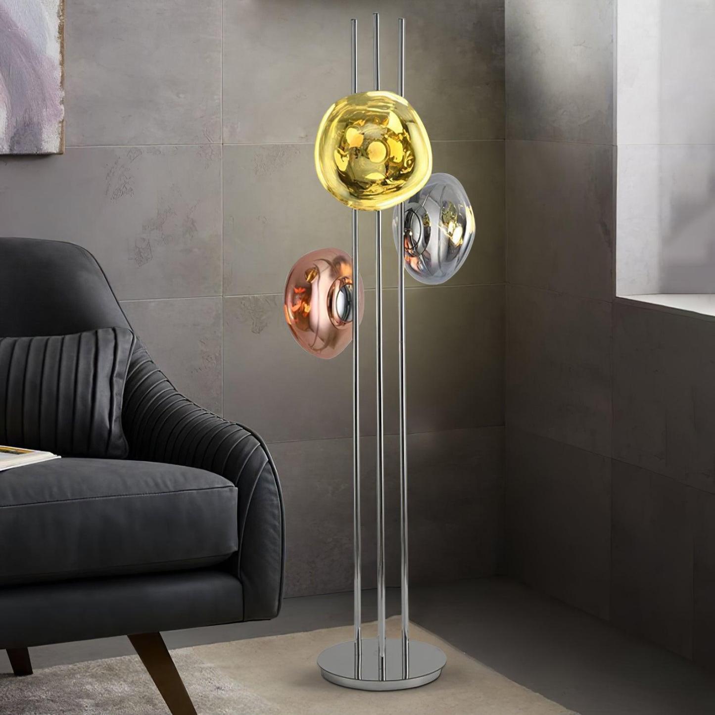 Verona Lava Multicolor Glass Floor Lamp