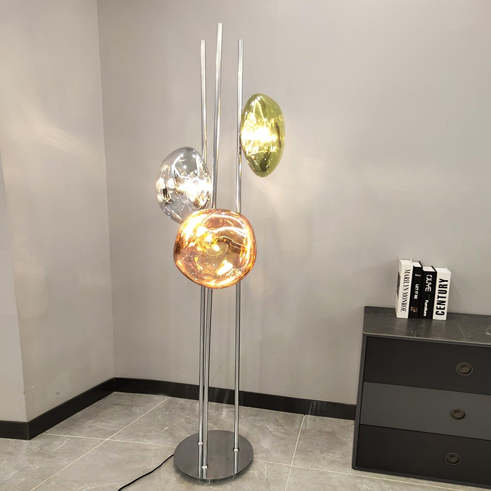 Verona Lava Multicolor Glass Floor Lamp