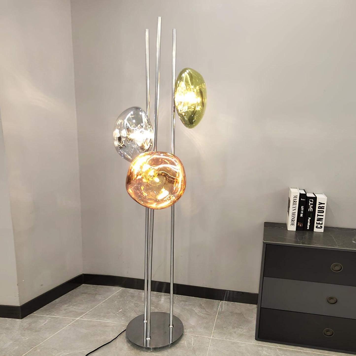 Verona Lava Multicolor Glass Floor Lamp