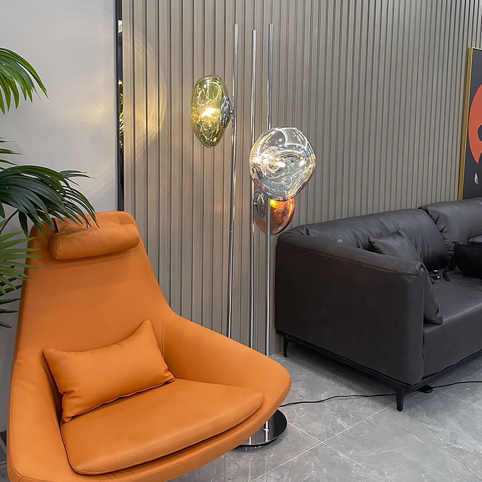 Verona Lava Multicolor Glass Floor Lamp