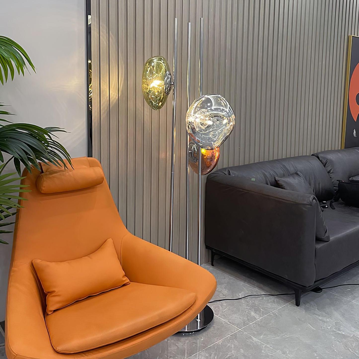 Verona Lava Multicolor Glass Floor Lamp