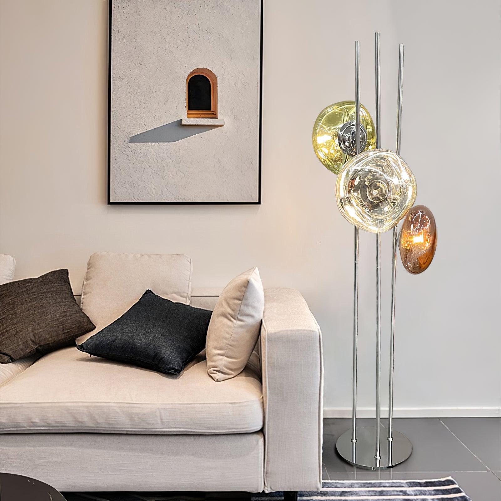 Verona Lava Multicolor Glass Floor Lamp
