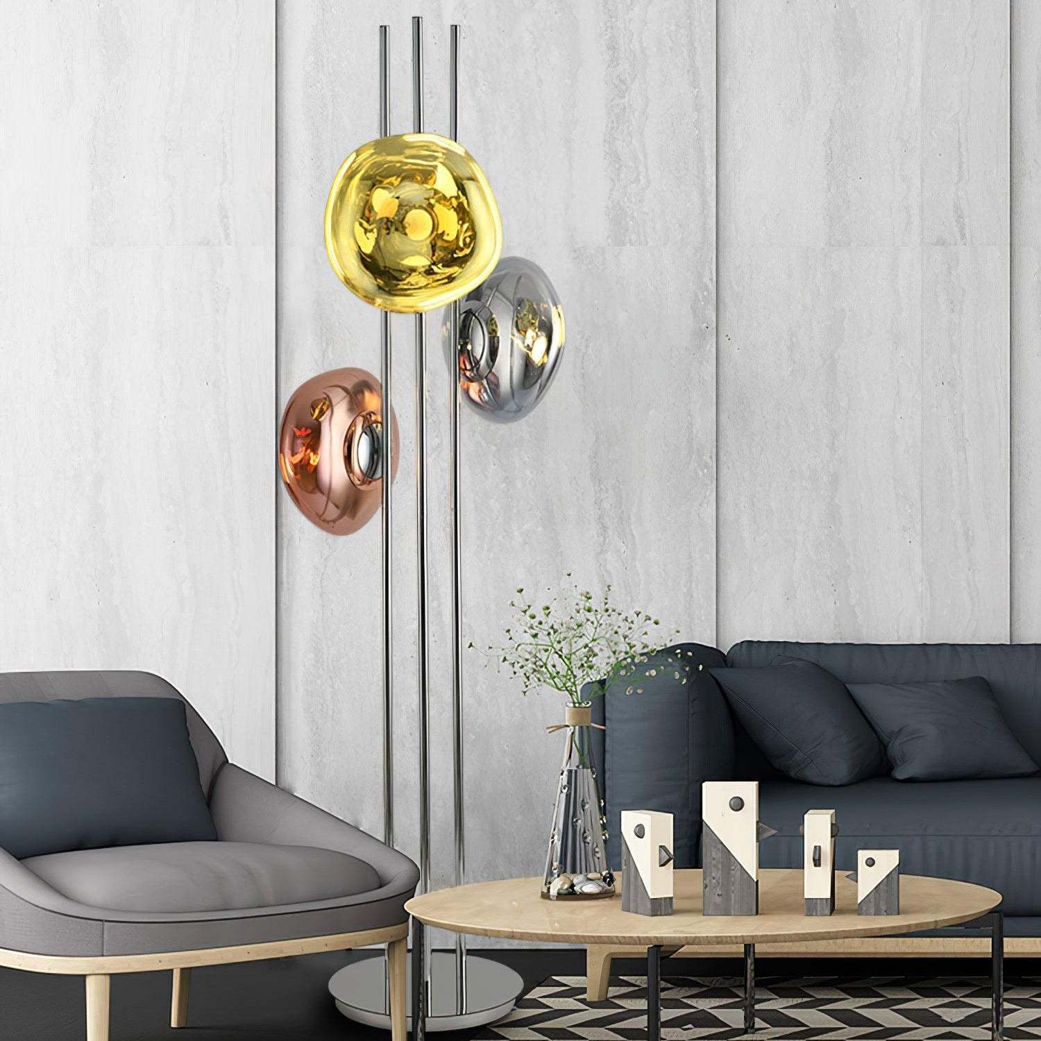 Verona Lava Multicolor Glass Floor Lamp