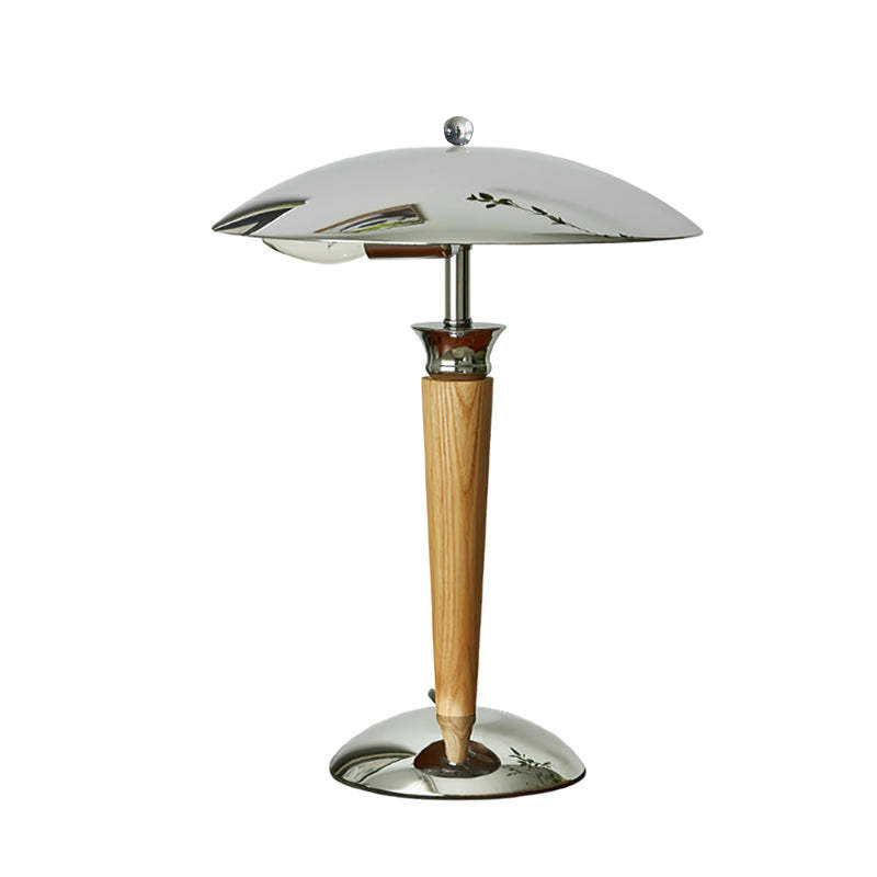 Retro Metal & Wood Table Lamp