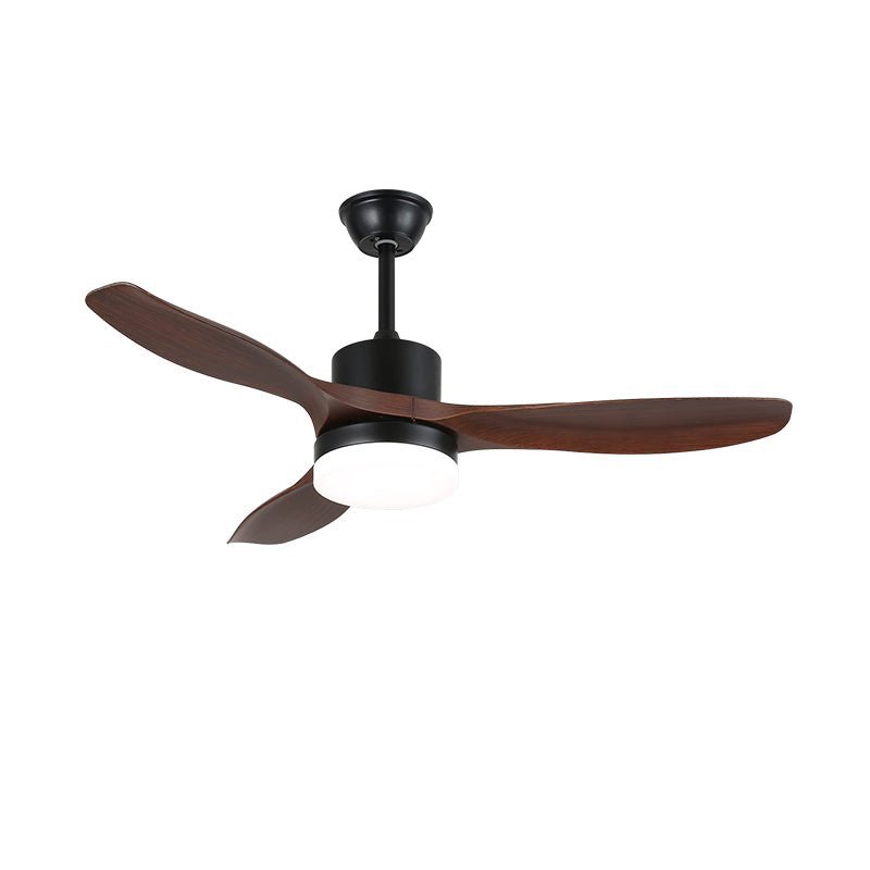 Ventilador de Techo Darian Minimalista de Madera con Luz, detalle de las aspas