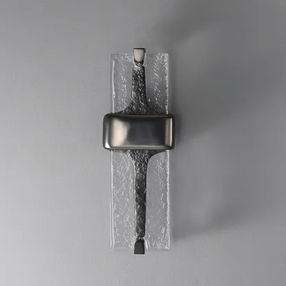 Edge Moderno Inusual Vidrio Metal Lámpara de Pared Salón Comedor