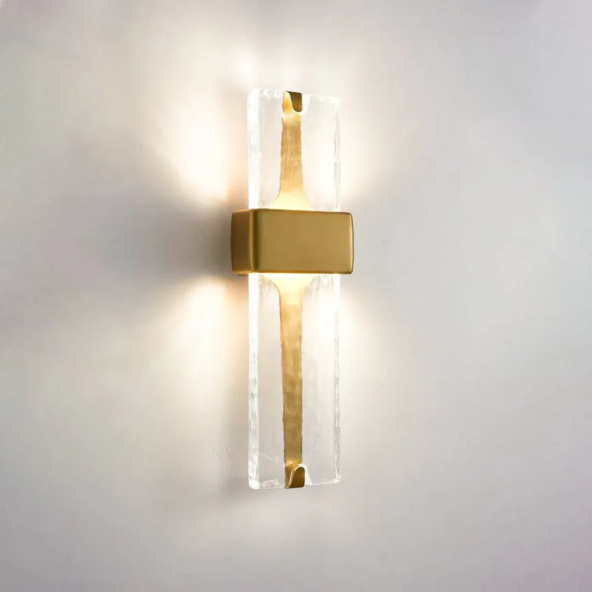 Edge Modern Unusual Glass Metal Wall Lamp Dining Room Bedroom