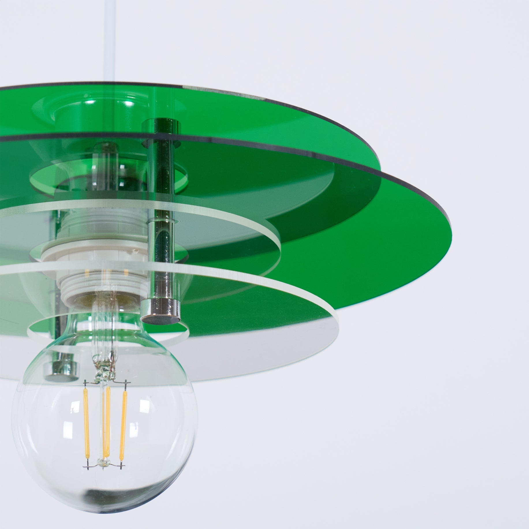 Retro Triple Disc Acrylic Pendant Lamp