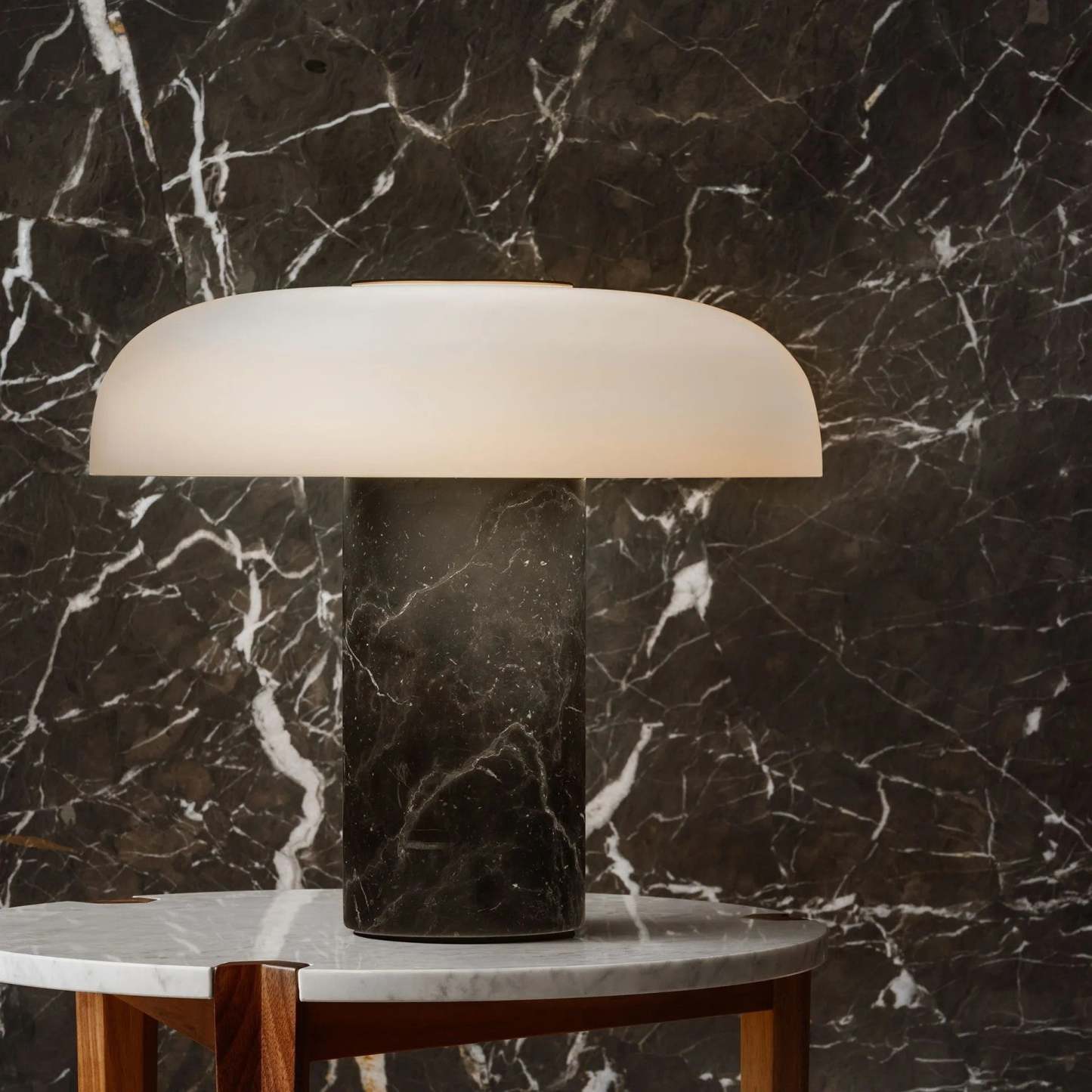 Dune Marble Opal Glass Table Lamp