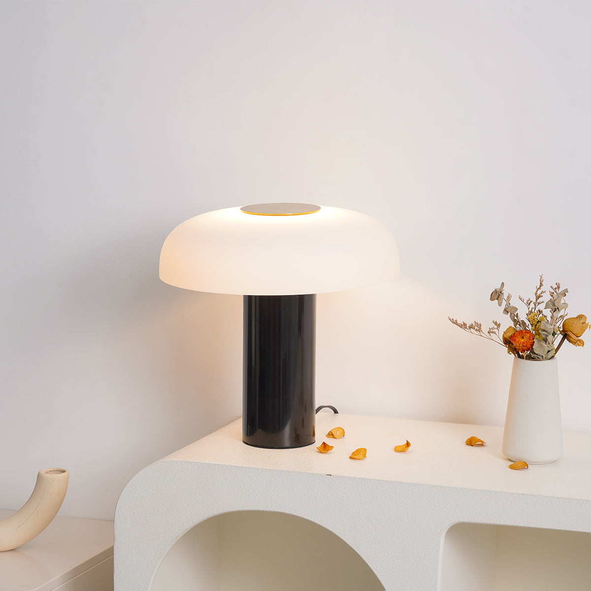 Dune Marble Opal Glass Table Lamp