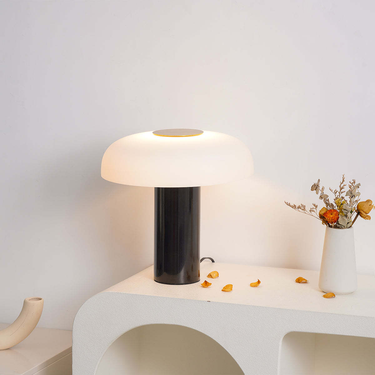 Dune Marble Opal Glass Table Lamp