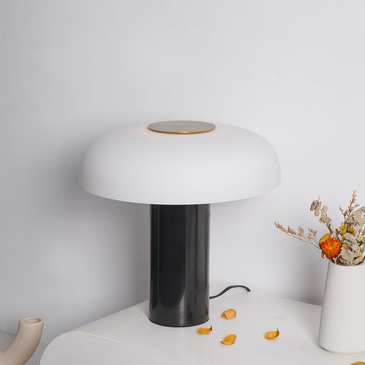 Dune Marble Opal Glass Table Lamp