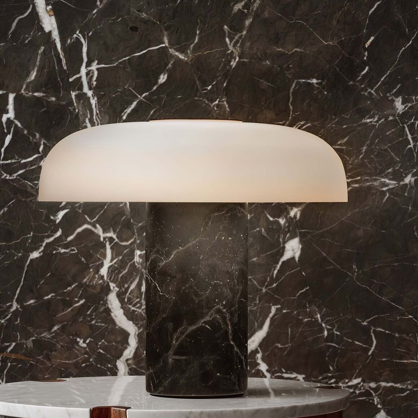 Dune Marble Opal Glass Table Lamp