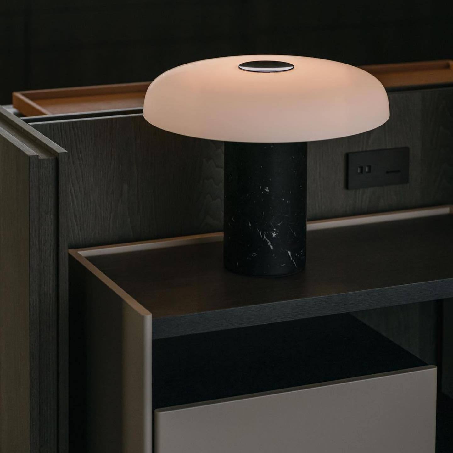 Dune Marble Opal Glass Table Lamp