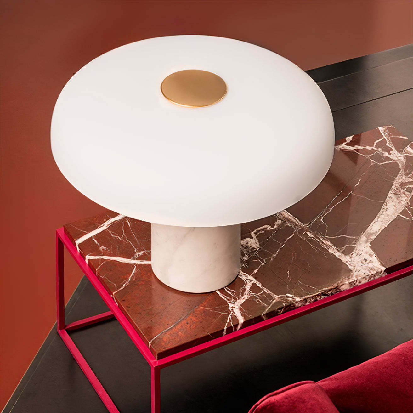 Dune Marble Opal Glass Table Lamp