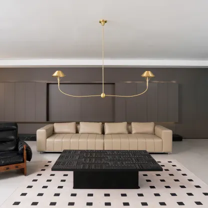 Alessio Retro Lujo Metal Lámparas de Araña Sombras Salón Comedor